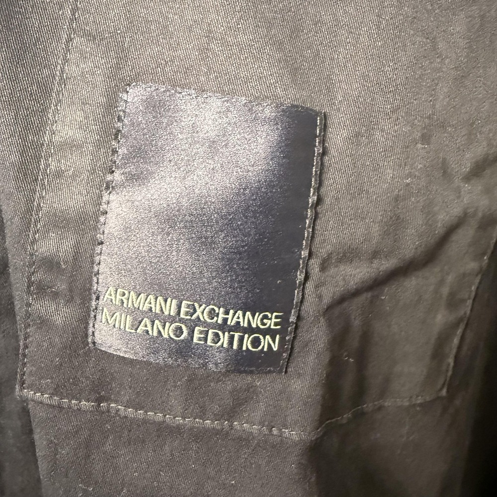 NWT Armani Exchange Jacket Mens Small Milano Edition Loose Fit Zip Front SS24 - Picture 4 of 11